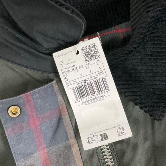 Mango Niagara Waxed Cotton Jacket NWT - Picture 13 of 15